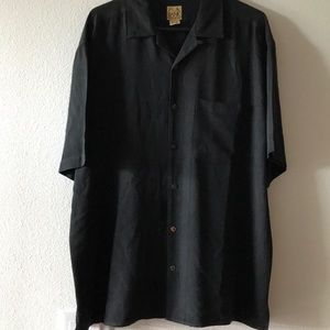 FINAL! Men’s Silk Jos A Banks Blk (XL) SS shirt